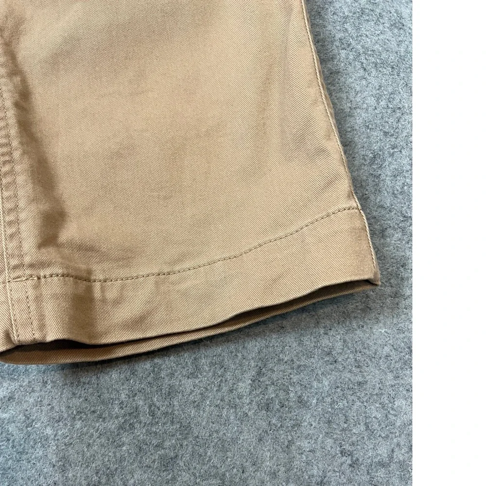 J.Crew High-Rise Girlfriend Chino Pants Khaki Tan Cotton Stretch Size 12